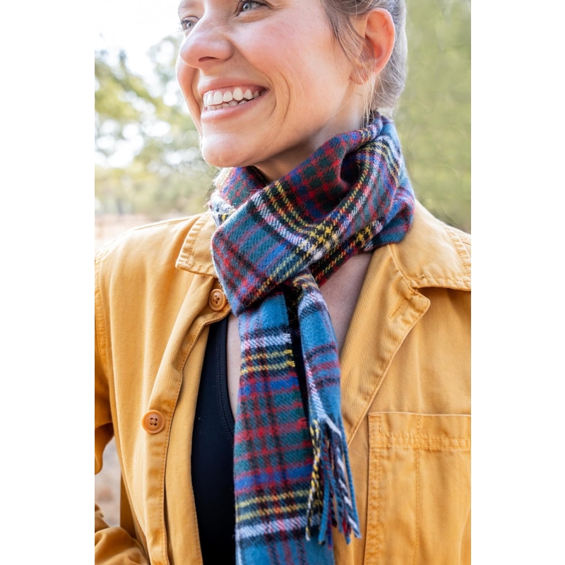 Briomhar Tartan Plaid Scottish Scarf - 100% Lambswool Made in Scotland for Men or Women - Image 4